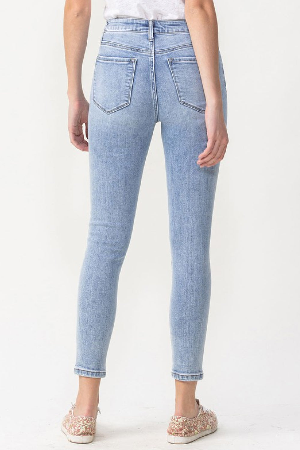 Lovervet Full Size Talia High Rise Crop Skinny Jeans